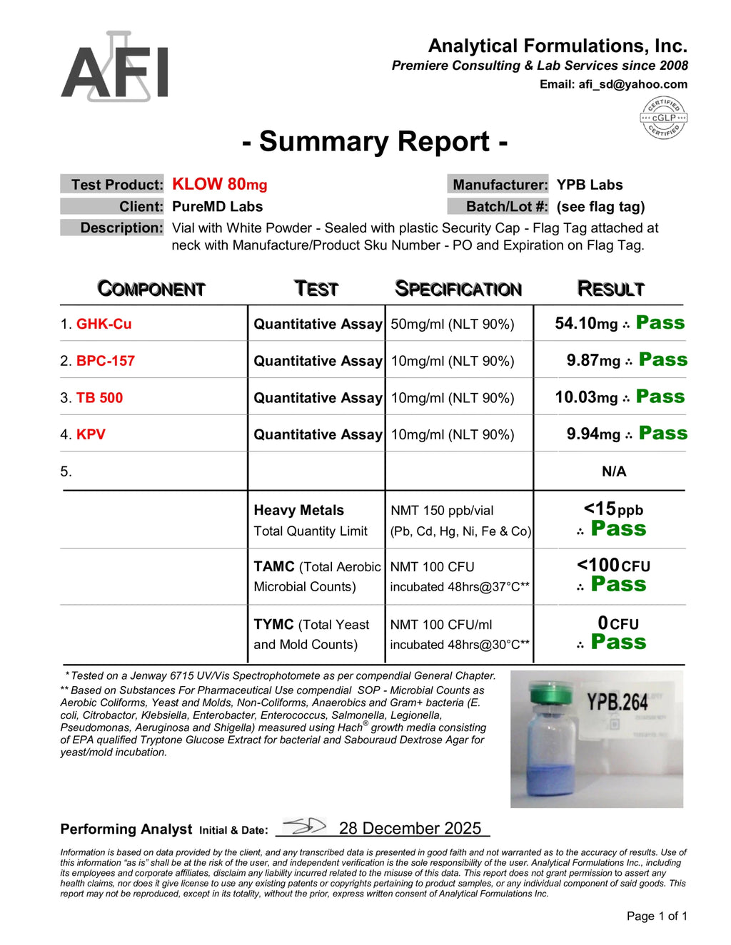 GHK-Cu (50mg) /Pentadecapeptide /Thymosin-beta-4