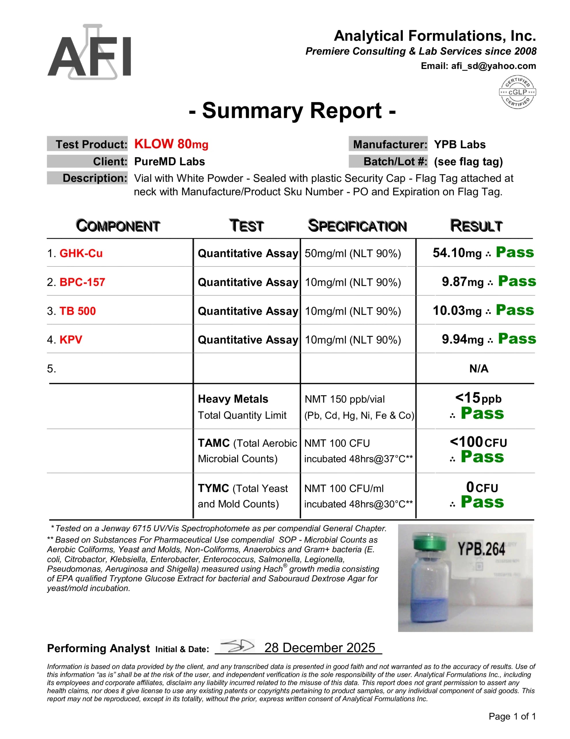 GHK-Cu (50mg) /Pentadecapeptide /Thymosin-beta-4