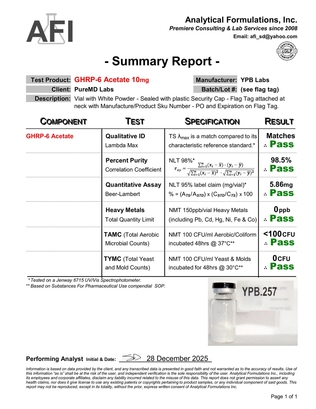 GHRP-6 Acetate
