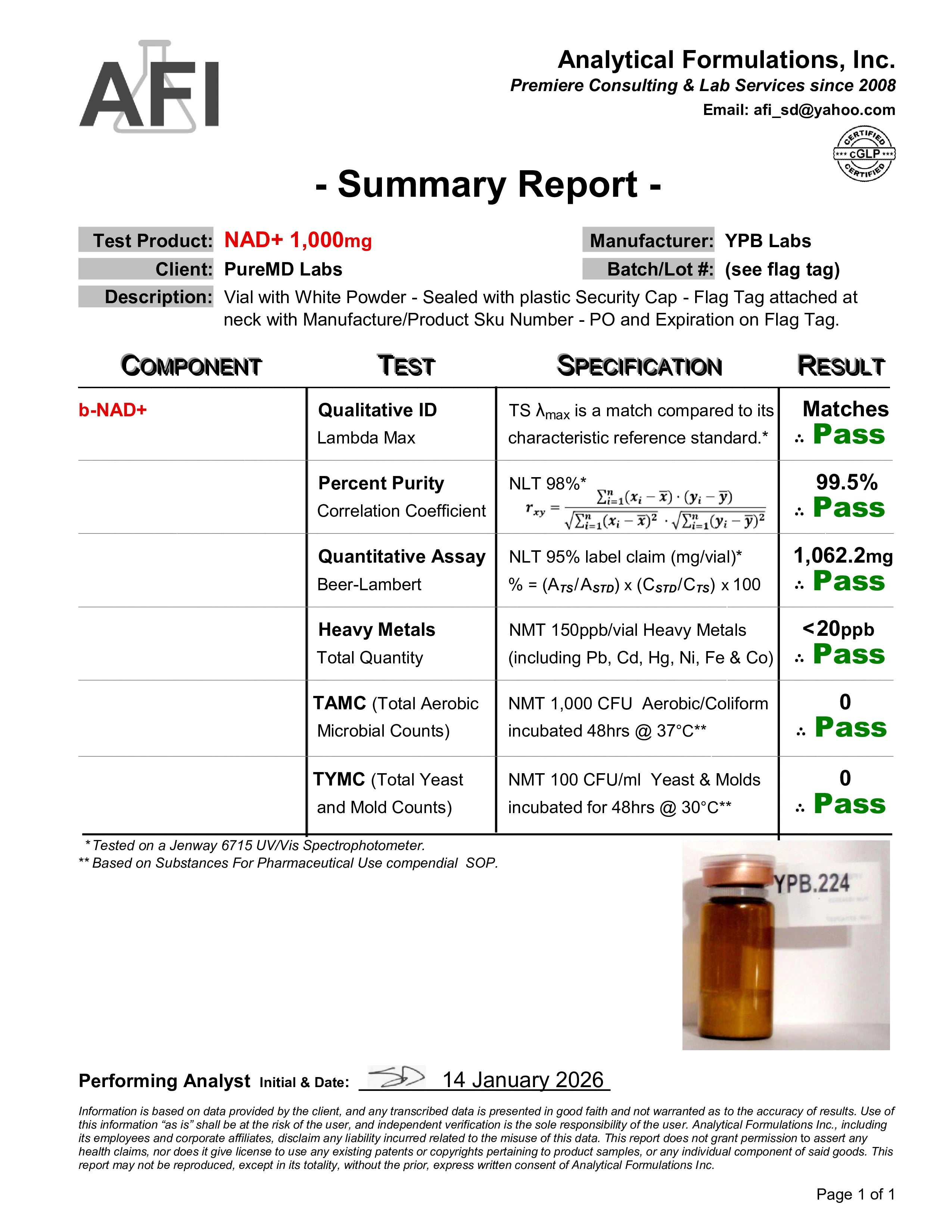 NAD+- 500mg