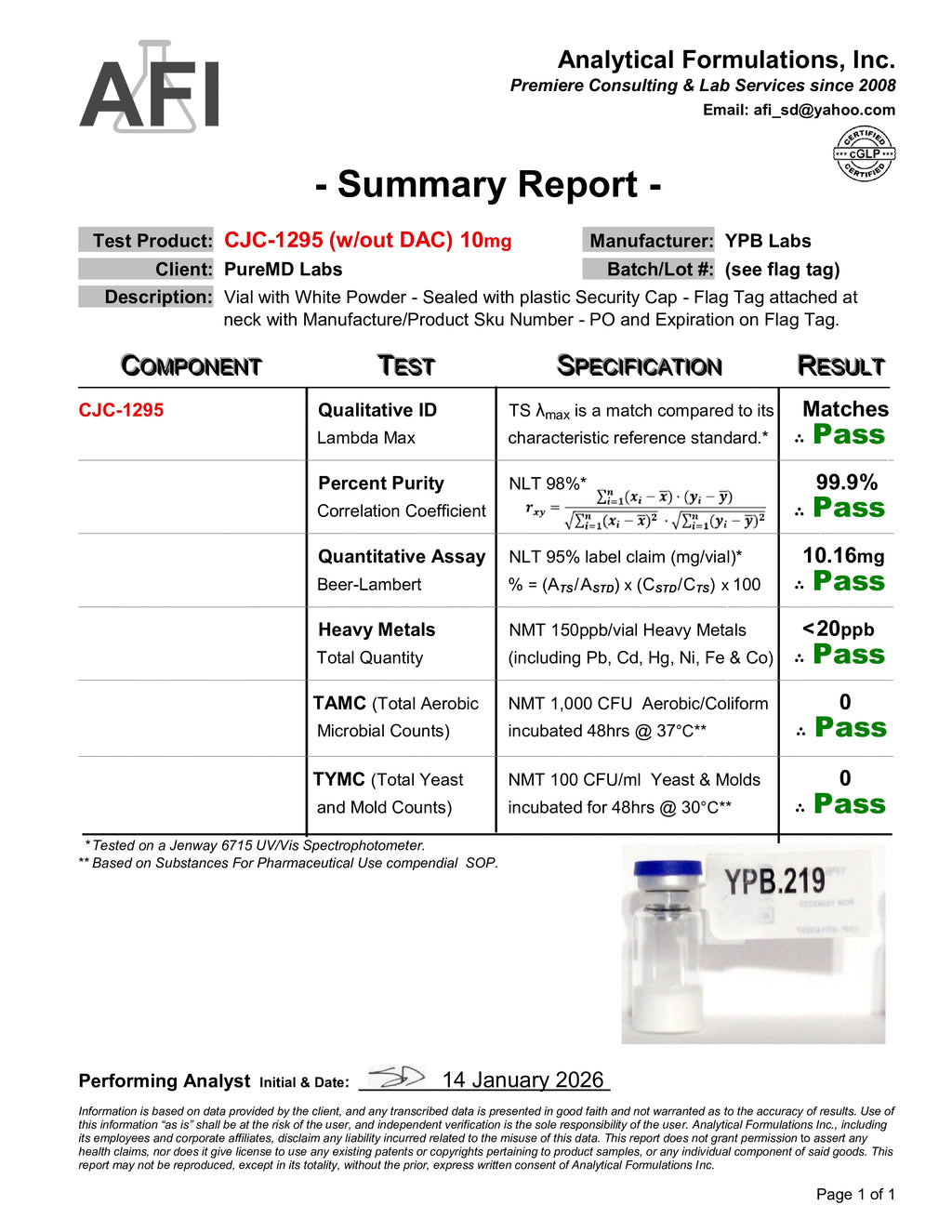 CJC-1295 Without DAC (10mg)