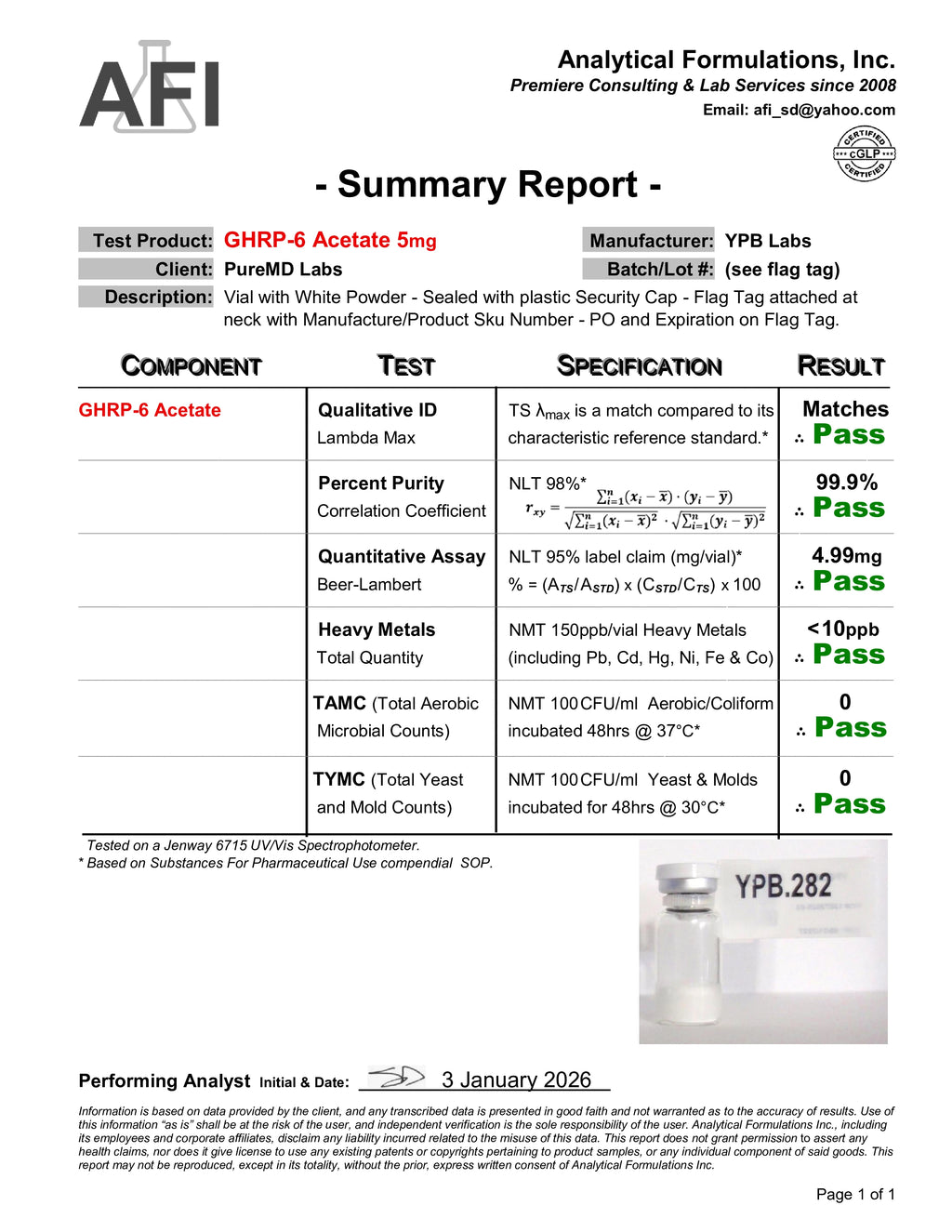 GHRP-6 Acetate